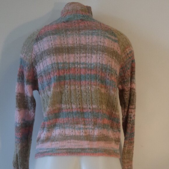 NWT Womens Heartloom Pink Taupe Wool Blend Mock Neck Astrid Sweater XS - Picture 8 of 10